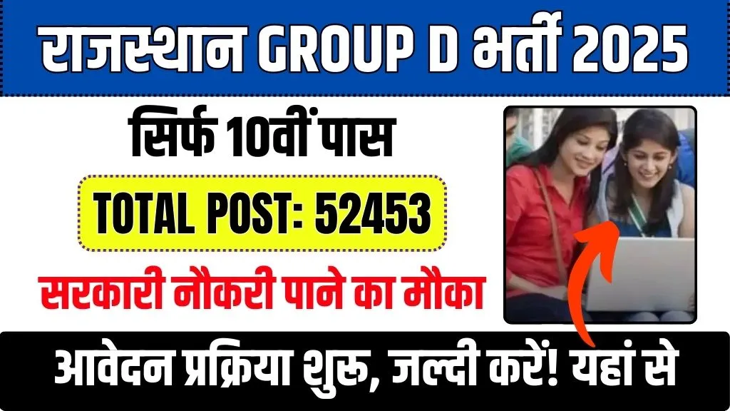 Rajasthan Class 4 Group D Bharti 2025